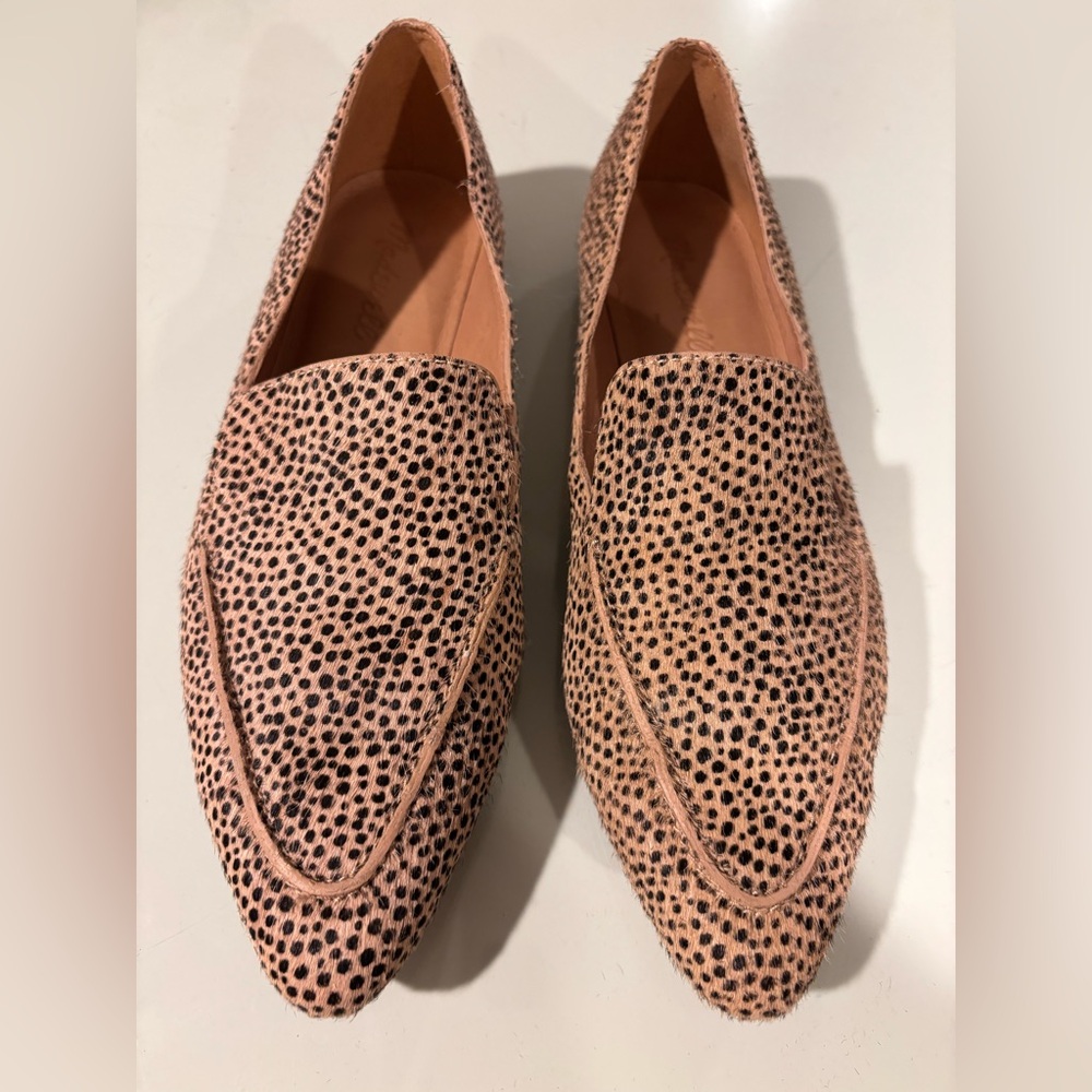 Madewell Calf Hair Animal Print Loafers W Size 7.5